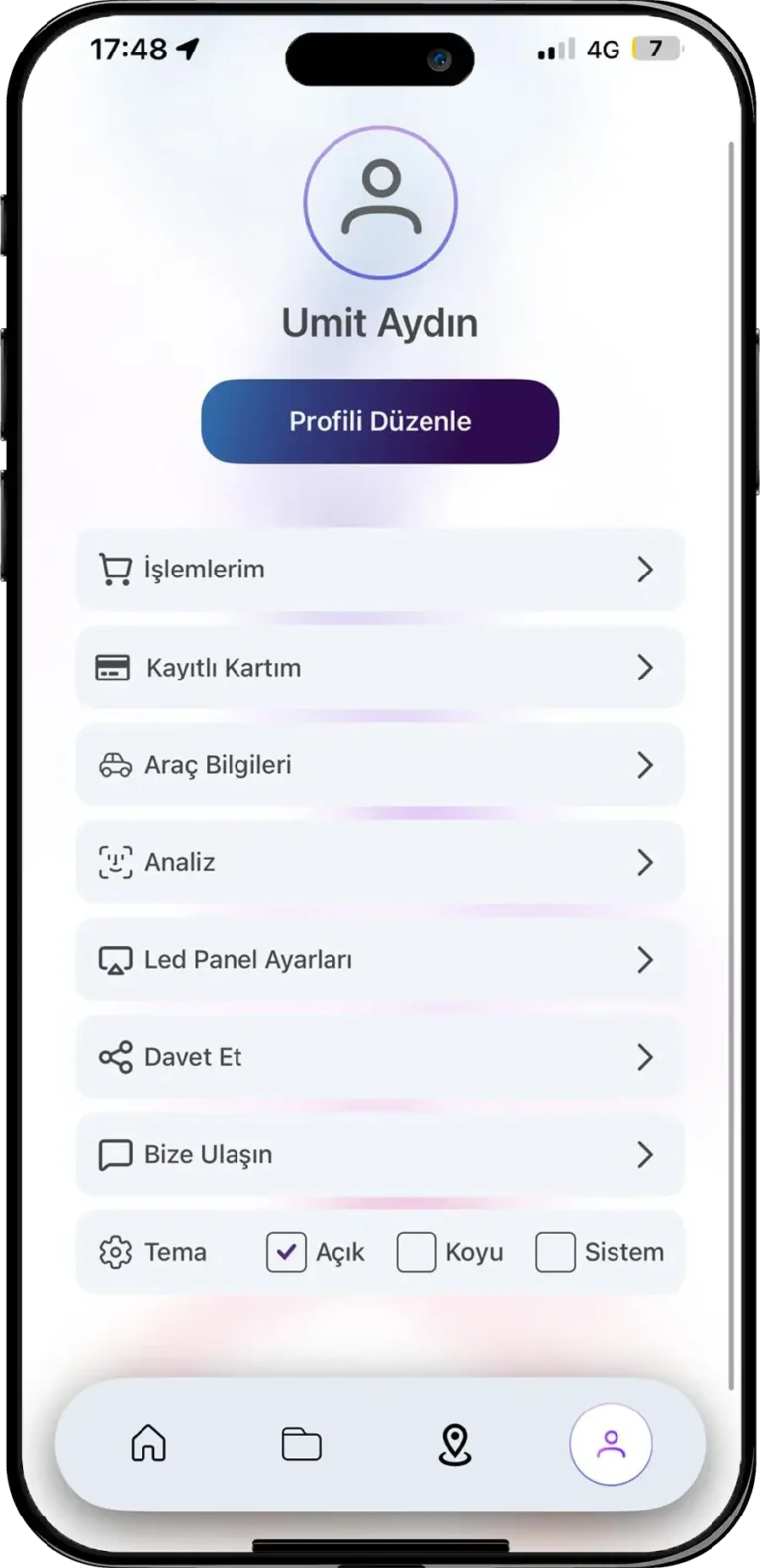 BIG Station mobil uygulama ekran 5