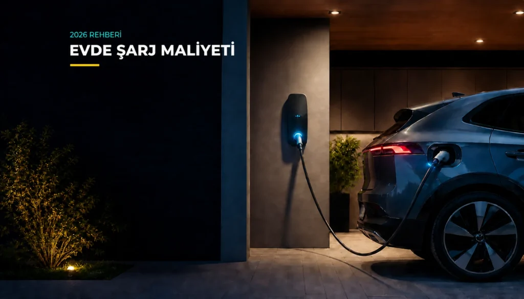 Evde Elektrikli Araç Şarj Maliyeti Nasıl Hesaplanır? 2 Evde şarj maliyeti 2026 rehberi ve evde şarj edilen elektrikli otomobil